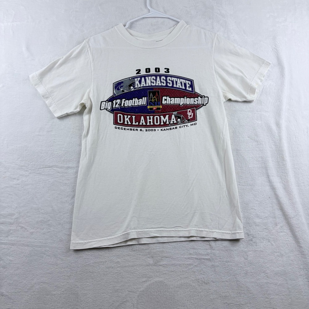 Gear For Sports 2003 Big 12 Football Championship T-Shirt White Size Small